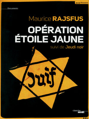 cover image of Opération Étoile jaune (NE)